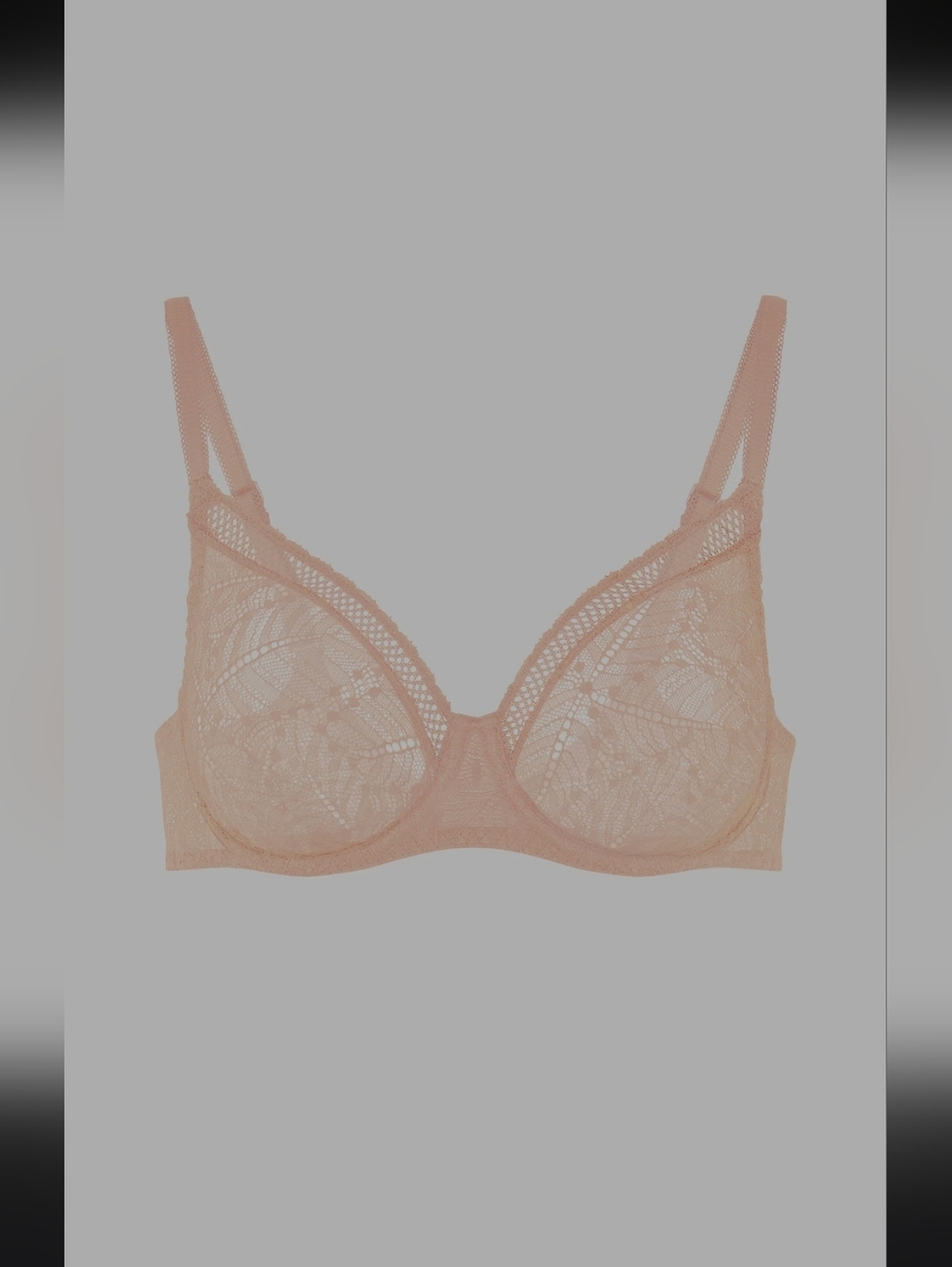 Simone Perele Light Pink Womens Comete Molded Underwired Bra - 32c